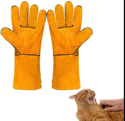Scratch Protection Leather Gloves