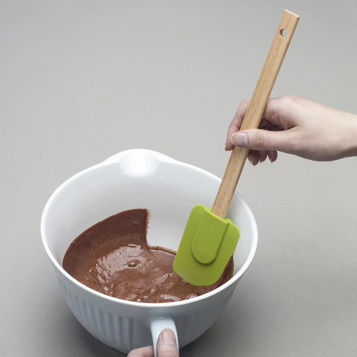 Silicone Spatula with Wooden Handle