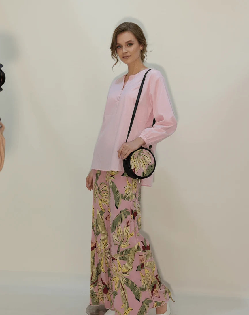 Tropical Print Suit Set