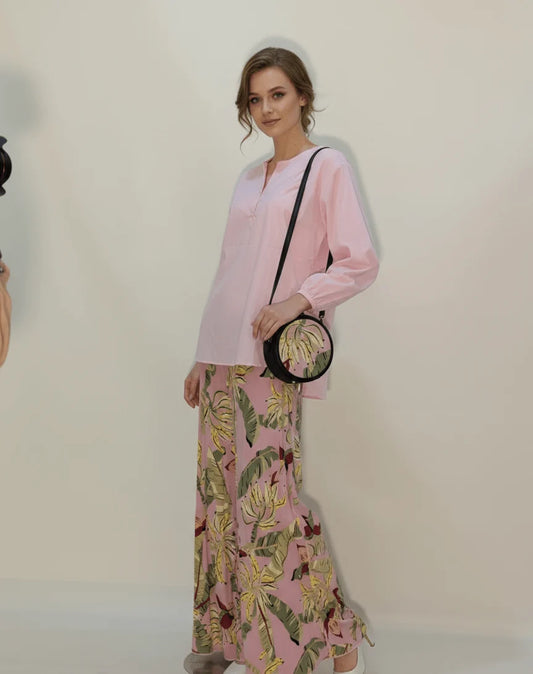 Tropical Print Suit Set