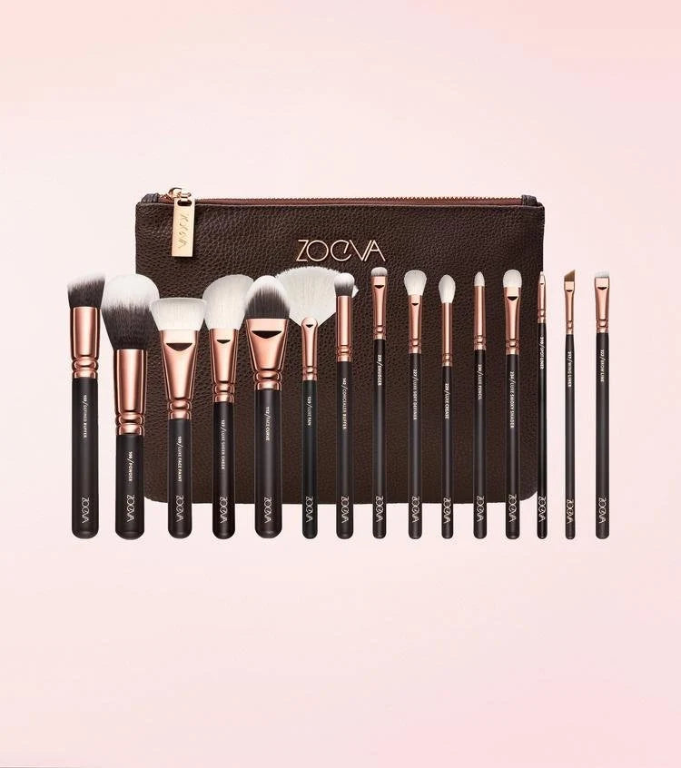 Zovea - Rose Golden Eye Brush Set